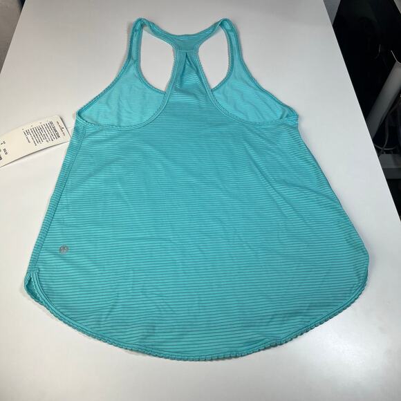 Lululemon 105 F Singlet Tank Top Sz 6 NWT Heathered Angel Blue Silverescent Tech - Picture 12 of 15